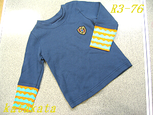 画像1: R3-76　袖切り替えTシャツ（９０）