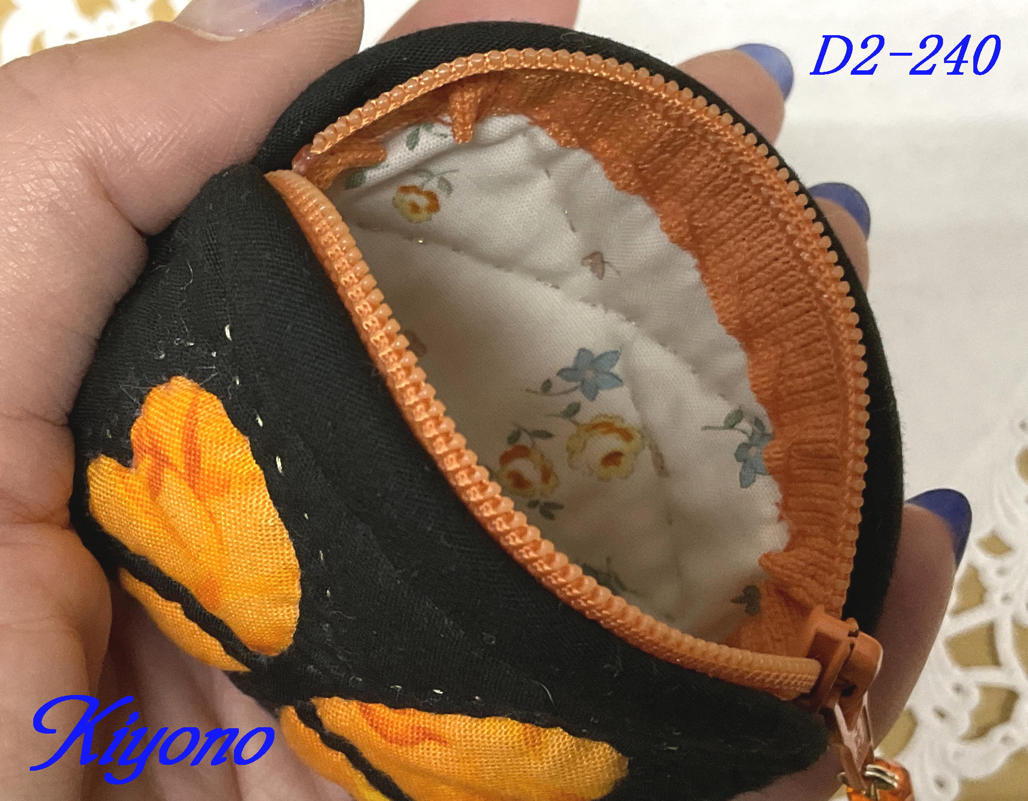 画像2: D2-240　ハートバタフライのミニミニポーチ